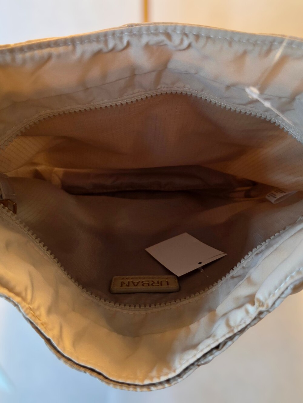 Puffer Shoulder Bag in Beige by Urban Expressions NWT Free Shipping - Picture 6 of 8